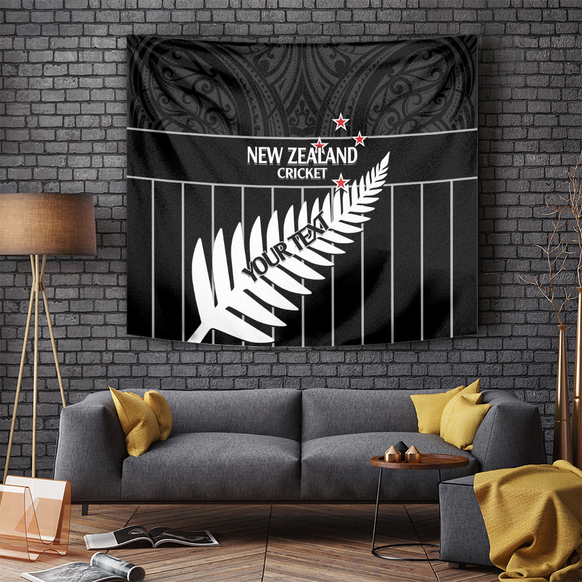 Custom New Zealand Silver Fern Cricket Tapestry Aotearoa Maori Go Black Cap LT14 - Polynesian Pride