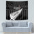 Custom New Zealand Silver Fern Cricket Tapestry Aotearoa Maori Go Black Cap