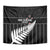 Custom New Zealand Silver Fern Cricket Tapestry Aotearoa Maori Go Black Cap