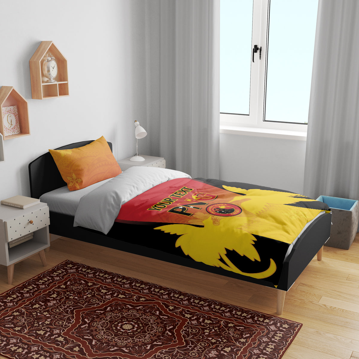 Custom Papua New Guinea Cricket Bedding Set 2024 Go PNG LT14 - Polynesian Pride