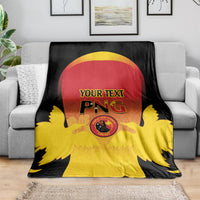 Custom Papua New Guinea Cricket Blanket 2024 Go PNG LT14 - Polynesian Pride