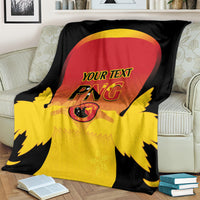 Custom Papua New Guinea Cricket Blanket 2024 Go PNG LT14 - Polynesian Pride