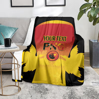 Custom Papua New Guinea Cricket Blanket 2024 Go PNG LT14 - Polynesian Pride