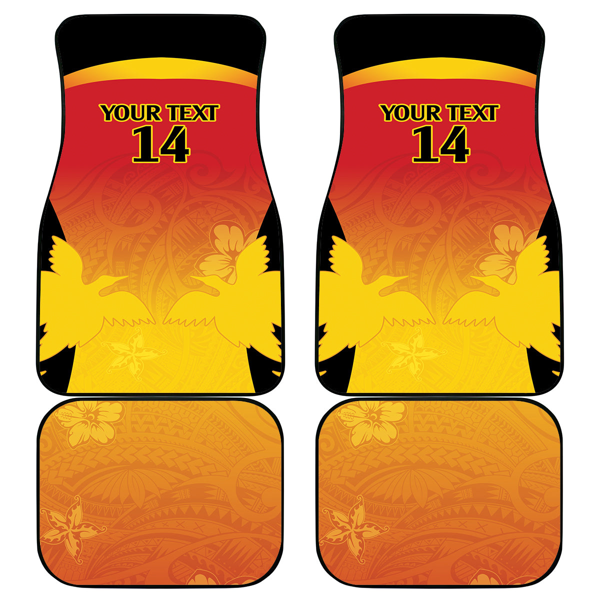 Custom Papua New Guinea Cricket Car Mats 2024 Go PNG LT14 - Polynesian Pride