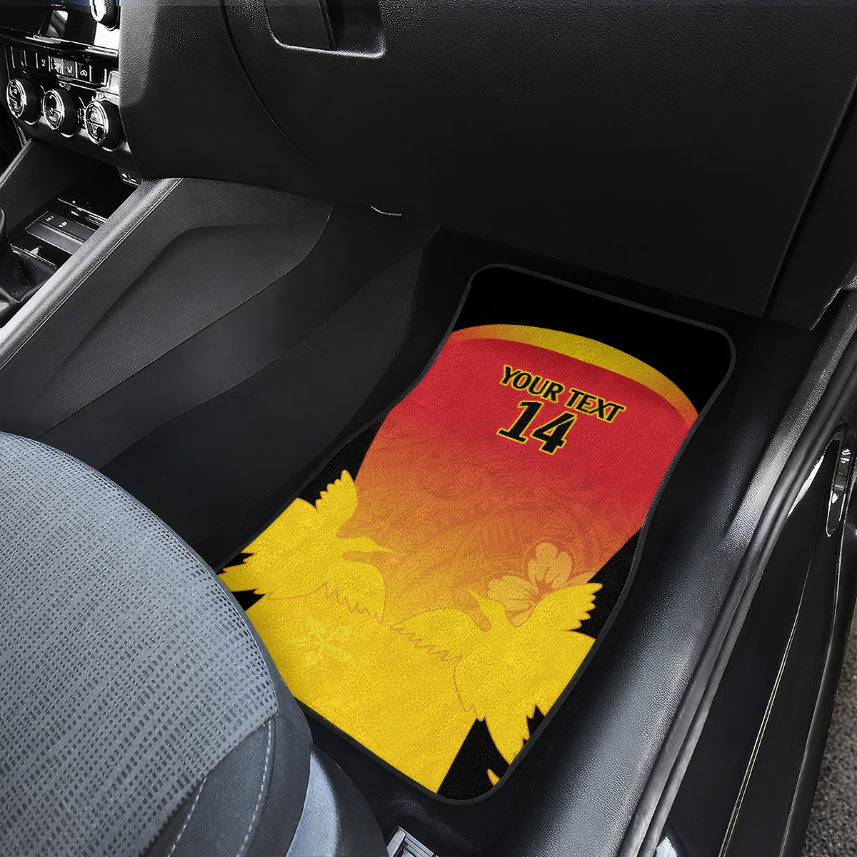 Custom Papua New Guinea Cricket Car Mats 2024 Go PNG LT14 - Polynesian Pride
