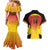 Custom Papua New Guinea Cricket Couples Matching Mermaid Dress and Hawaiian Shirt 2024 Go PNG