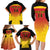 Custom Papua New Guinea Cricket Family Matching Long Sleeve Bodycon Dress and Hawaiian Shirt 2024 Go PNG