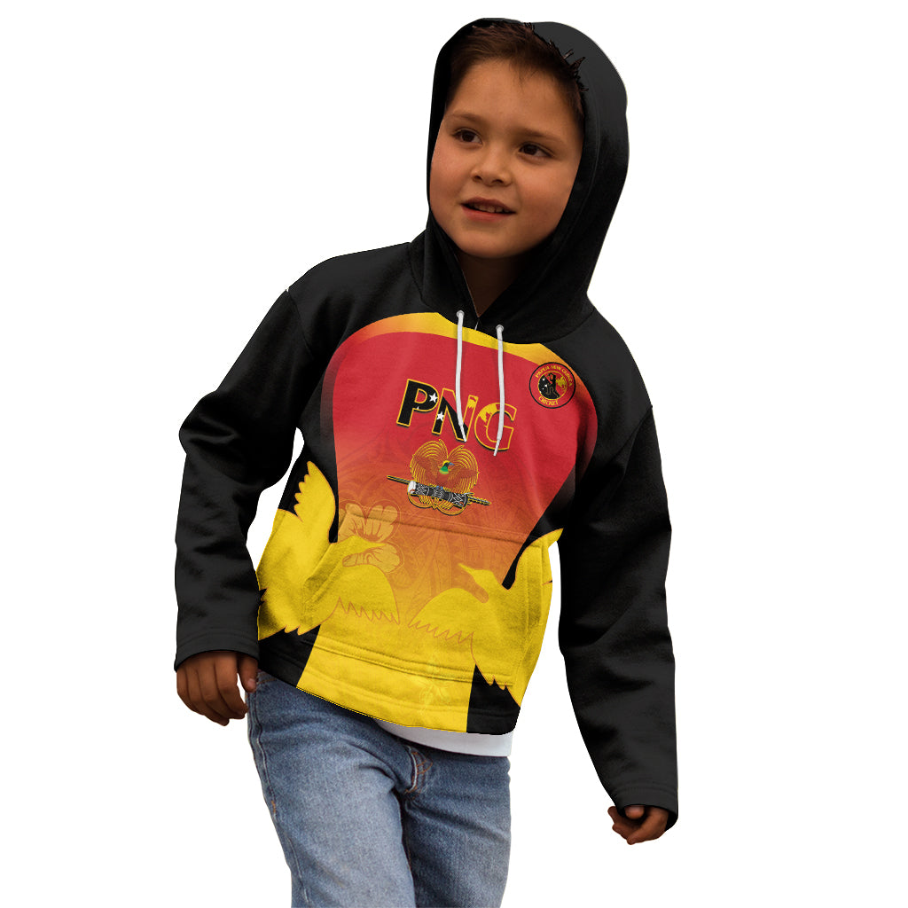Custom Papua New Guinea Cricket Kid Hoodie 2024 Go PNG
