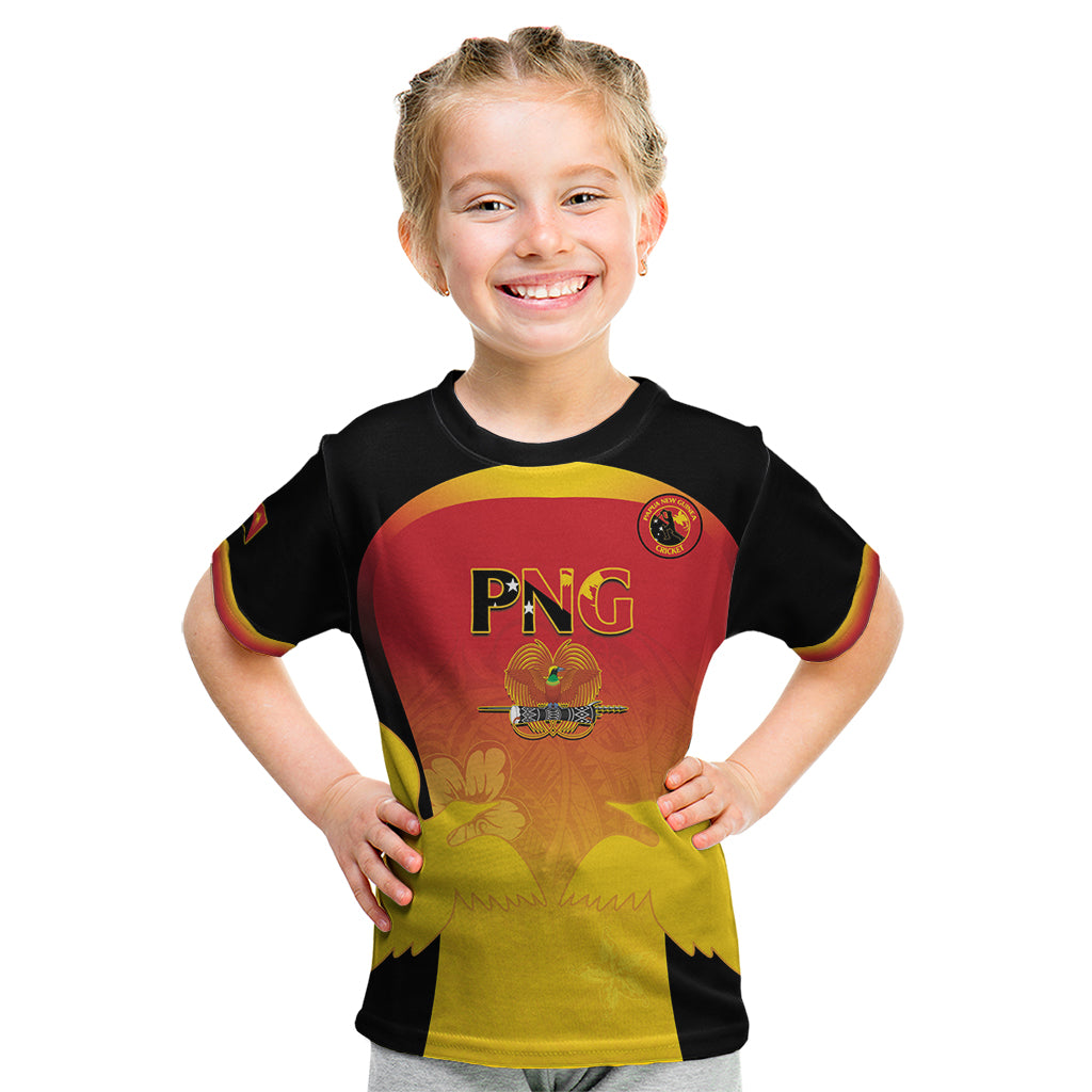 Custom Papua New Guinea Cricket Kid T Shirt 2024 Go PNG