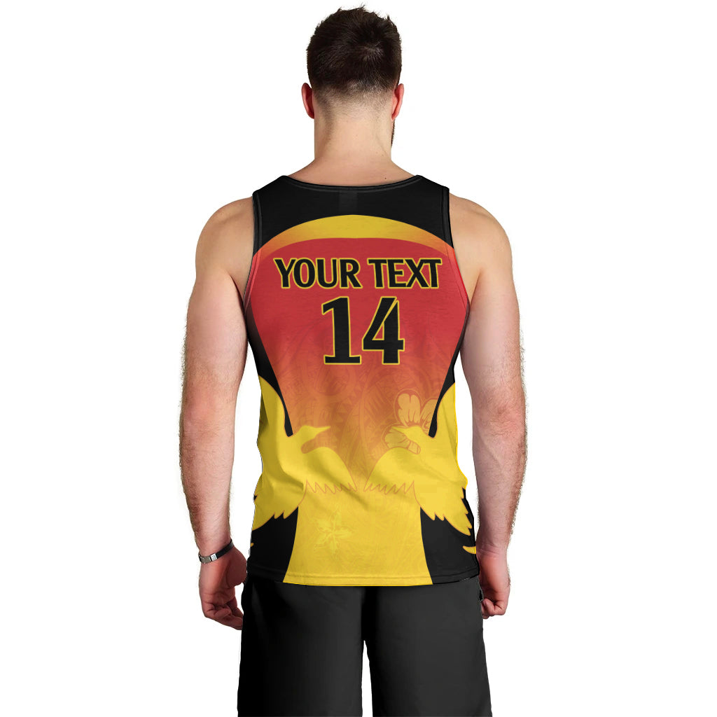 Custom Papua New Guinea Cricket Men Tank Top 2024 Go PNG LT14 - Polynesian Pride