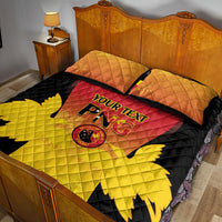 Custom Papua New Guinea Cricket Quilt Bed Set 2024 Go PNG LT14 - Polynesian Pride