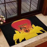 Custom Papua New Guinea Cricket Rubber Doormat 2024 Go PNG LT14 - Polynesian Pride