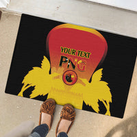 Custom Papua New Guinea Cricket Rubber Doormat 2024 Go PNG LT14 - Polynesian Pride