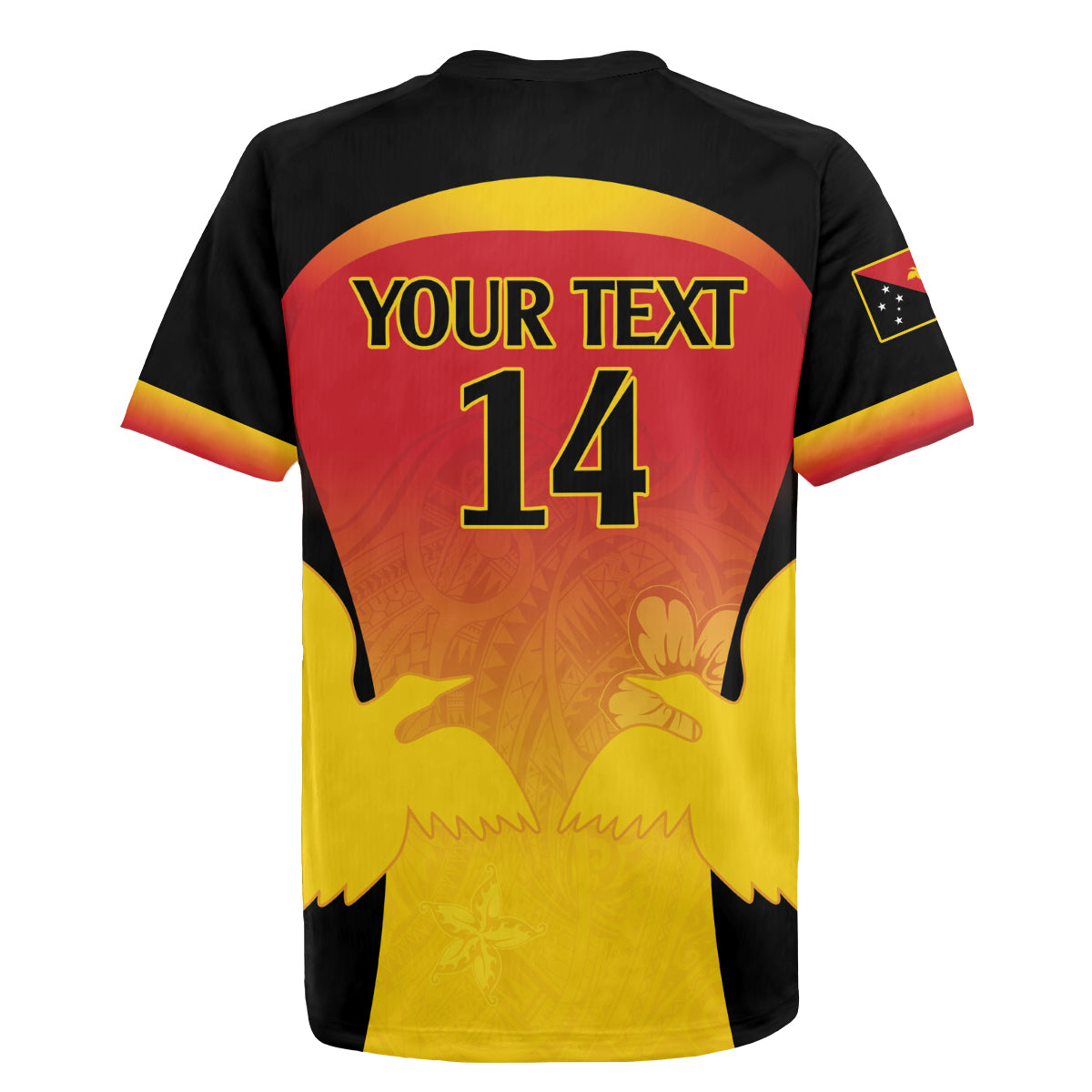 Custom Papua New Guinea Cricket Rugby Jersey 2024 Go PNG