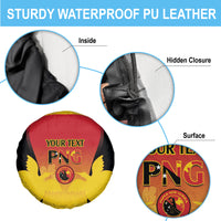 Custom Papua New Guinea Cricket Spare Tire Cover 2024 Go PNG LT14 - Polynesian Pride