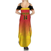 Custom Papua New Guinea Cricket Summer Maxi Dress 2024 Go PNG