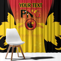 Custom Papua New Guinea Cricket Window Curtain 2024 Go PNG LT14 - Polynesian Pride