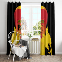 Custom Papua New Guinea Cricket Window Curtain 2024 Go PNG LT14 - Polynesian Pride