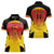 Custom Papua New Guinea Cricket Women Polo Shirt 2024 Go PNG