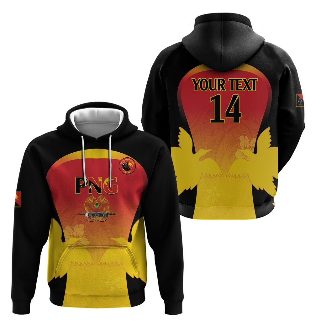 Custom Papua New Guinea Cricket Zip Hoodie 2024 Go PNG