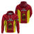 New Caledonia Rugby Hoodie Coat of Arms Mix Polynesian Pattern LT14 - Polynesian Pride