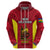 New Caledonia Rugby Hoodie Coat of Arms Mix Polynesian Pattern LT14 - Polynesian Pride