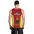 New Caledonia Rugby Men Tank Top Coat Of Arms Mix Polynesian Pattern LT14 - Polynesian Pride