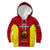 Personalised New Caledonia Rugby Kid Hoodie Coat Of Arms Mix Polynesian Pattern LT14 Hoodie Red - Polynesian Pride