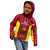 Personalised New Caledonia Rugby Kid Hoodie Coat Of Arms Mix Polynesian Pattern LT14 - Polynesian Pride