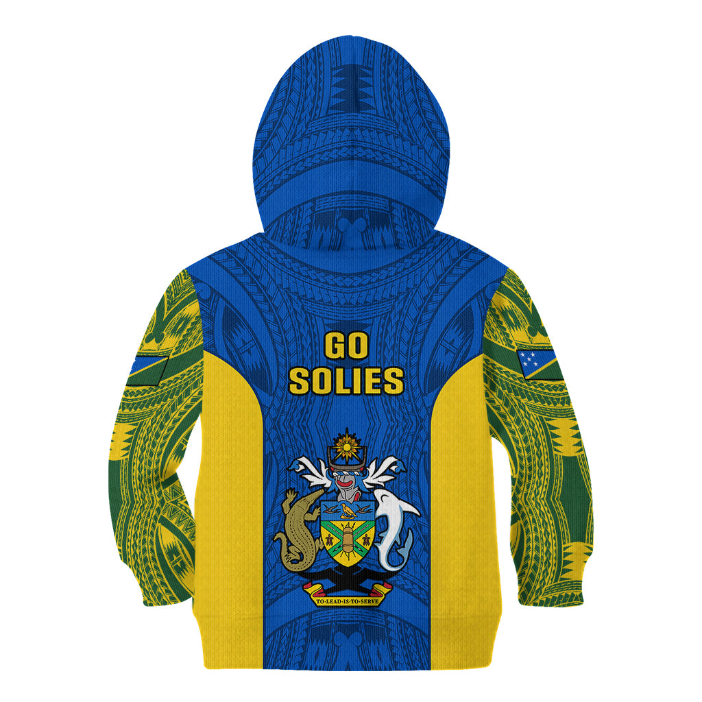 Solomon Islands Rugby Kid Hoodie Pacific Go Solies LT14 - Polynesian Pride