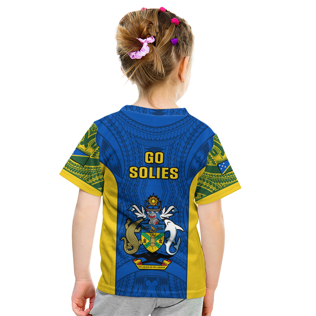 Solomon Islands Rugby Kid T Shirt Pacific Go Solies LT14 - Polynesian Pride