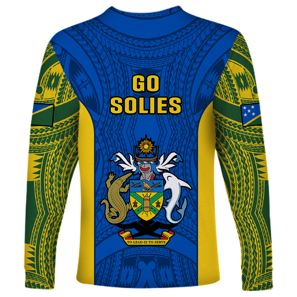 Solomon Islands Rugby Long Sleeve Shirt Pacific Go Solies LT14 - Polynesian Pride