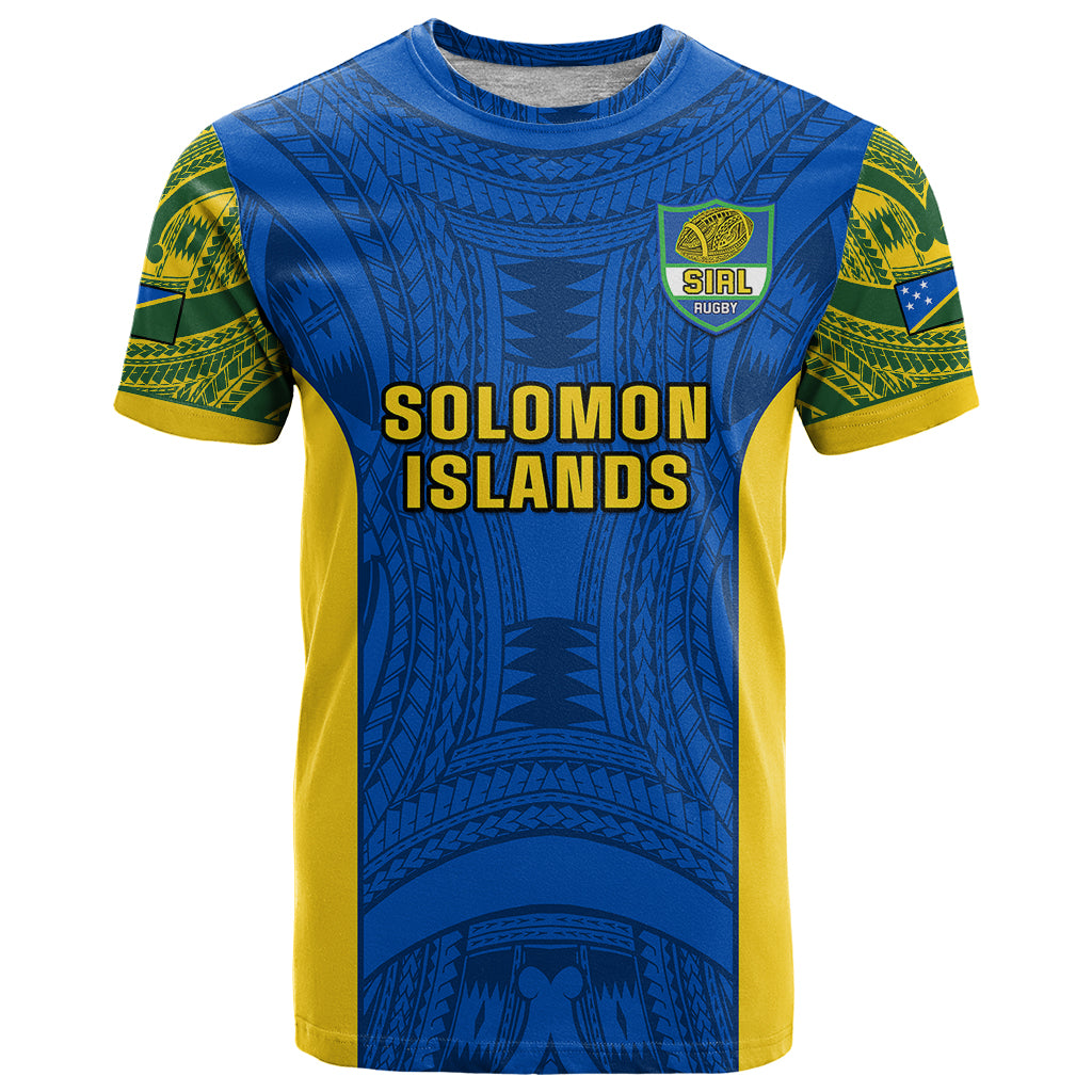 Solomon Islands Rugby T Shirt Pacific Go Solies LT14 Blue - Polynesian Pride