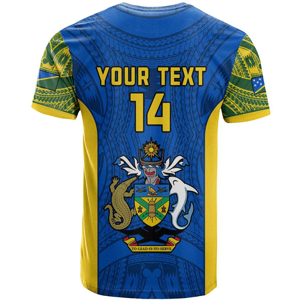 Custom Solomon Islands Rugby T Shirt Pacific Go Solies LT14 - Polynesian Pride