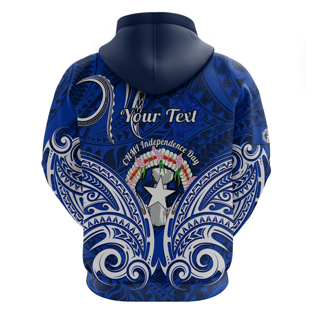 Custom Independence Day CNMI Hoodie Northern Mariana Islands Tribal Tattoo Pattern LT14 - Polynesian Pride