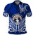 Custom Independence Day CNMI Polo Shirt Northern Mariana Islands Tribal Tattoo Pattern LT14 Blue - Polynesian Pride