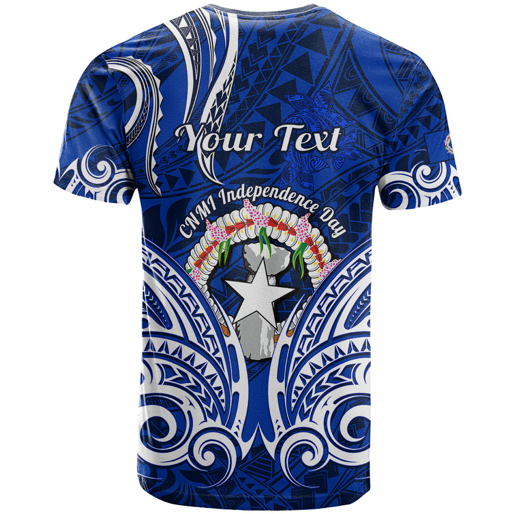 Custom Independence Day CNMI T Shirt Northern Mariana Islands Tribal Tattoo Pattern LT14 - Polynesian Pride