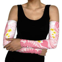 Pink Hawaii Shark Tattoo Arm Sleeves Puakenikeni Lei Plumeria Polynesian Pattern LT14 - Polynesian Pride