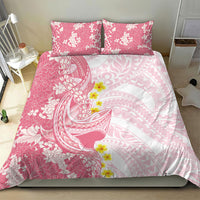 Pink Hawaii Shark Tattoo Bedding Set Puakenikeni Lei Plumeria Polynesian Pattern LT14 - Polynesian Pride
