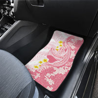 Pink Hawaii Shark Tattoo Car Mats Puakenikeni Lei Plumeria Polynesian Pattern LT14 - Polynesian Pride