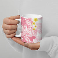 Pink Hawaii Shark Tattoo Ceramic Mug Puakenikeni Lei Plumeria Polynesian Pattern LT14 - Polynesian Pride