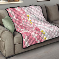 Pink Hawaii Shark Tattoo Quilt Puakenikeni Lei Plumeria Polynesian Pattern LT14 - Polynesian Pride