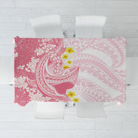 Pink Hawaii Shark Tattoo Tablecloth Puakenikeni Lei Plumeria Polynesian Pattern LT14 Pink - Polynesian Pride