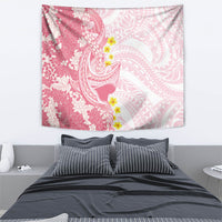 Pink Hawaii Shark Tattoo Tapestry Puakenikeni Lei Plumeria Polynesian Pattern LT14 - Polynesian Pride