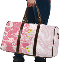 Pink Hawaii Shark Tattoo Travel Bag Puakenikeni Lei Plumeria Polynesian Pattern LT14 - Polynesian Pride