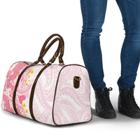 Pink Hawaii Shark Tattoo Travel Bag Puakenikeni Lei Plumeria Polynesian Pattern LT14 - Polynesian Pride