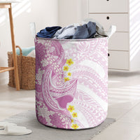 Purple Hawaii Shark Tattoo Laundry Basket Puakenikeni Lei Plumeria Polynesian Pattern LT14 Purple - Polynesian Pride