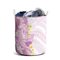 Purple Hawaii Shark Tattoo Laundry Basket Puakenikeni Lei Plumeria Polynesian Pattern LT14 - Polynesian Pride