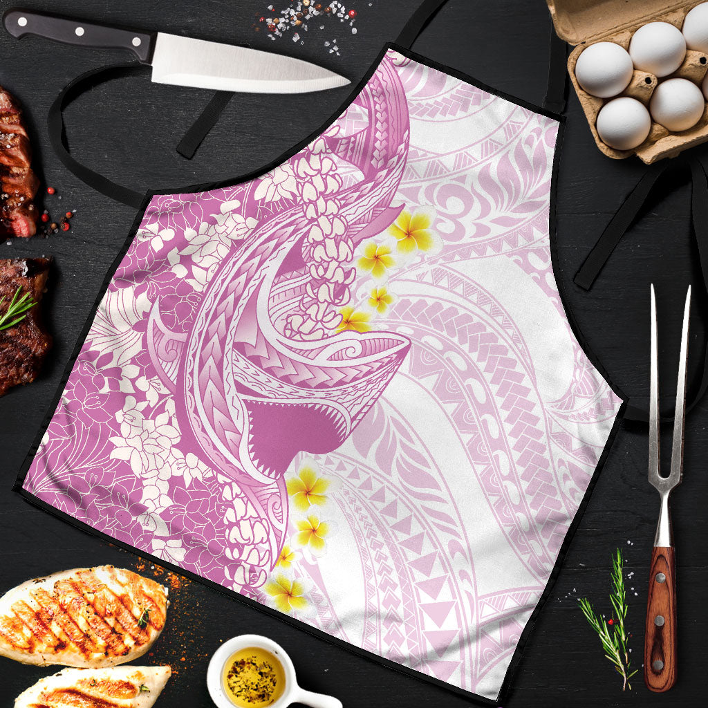 Purple Hawaii Shark Tattoo Apron Puakenikeni Lei Plumeria Polynesian Pattern LT14 Purple - Polynesian Pride