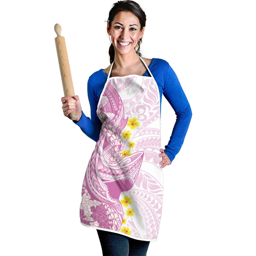 Purple Hawaii Shark Tattoo Apron Puakenikeni Lei Plumeria Polynesian Pattern LT14 - Polynesian Pride